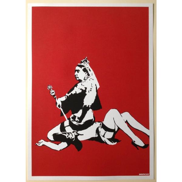 Banksy バンクシー QUEEN VICTORIA シルクスクリーン プリント WCP SCRE...
