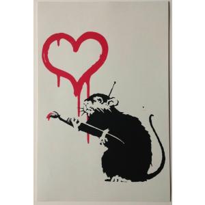 Banksy バンクシー LOVE RAT シルクスクリーン プリント WCP SCREEN PRINT リプロダクション 現代アート