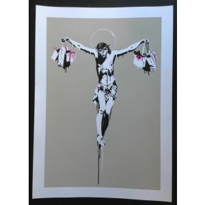 バンクシー シルクスクリーン Banksy バンクシー PULP FICTION シルクスクリーン プリント WCP