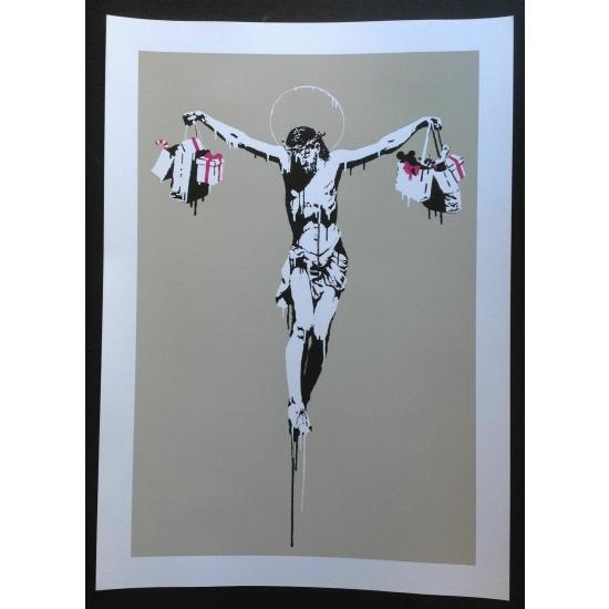 Banksy バンクシー CHRIST WITH BAGS シルクスクリーン プリント WCP SC...