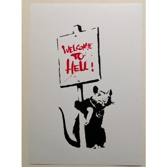 Banksy バンクシー WELCOME TO HELL シルクスクリーン プリント WCP SCR...
