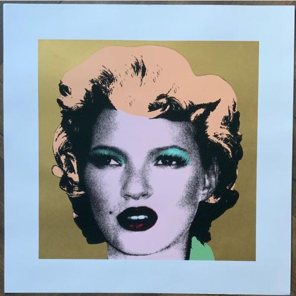 WCP Banksy バンクシー KATE MOSS GOLD リプロダクション シルクスクリーン ...