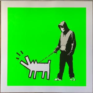WCP★バンクシー Laugh Now リプロダクション Banksy（バンクシー）- Laugh Now Unsigned COA付き本物の作品を