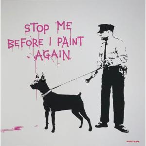 WCP★バンクシー Laugh Now リプロダクション Banksy（バンクシー）- Laugh Now Unsigned COA付き本物の作品を
