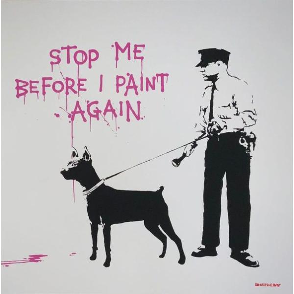 WCP Banksy バンクシー STOP ME BEFORE I PAINT AGAIN リプロダ...