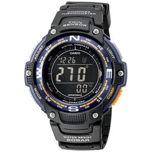 当店１年保証 カシオCasio Men's SGW-100-2BCF Twin Sensor Digital Display Quartz Black Watch
