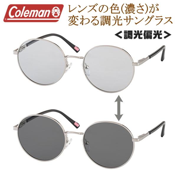 コールマン Coleman 調光サングラス 偏光サングラス UVカット ラウンド型 丸型 紫外線カッ...
