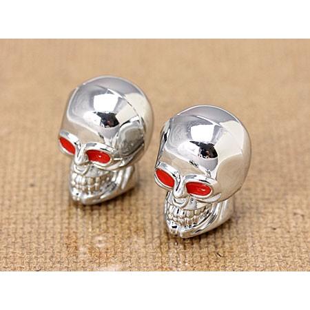 エアバルブキャップ スカルヘッド 2個セット A