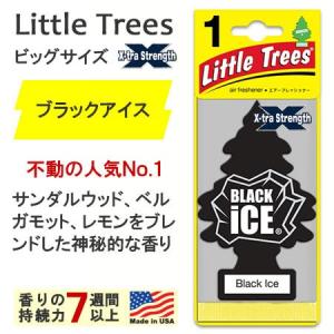 リトルツリー 芳香剤 車 アメリカ エアーフレッシュナー カー用品 Little Trees エクストラストレングス ブラックアイス｜planfirst