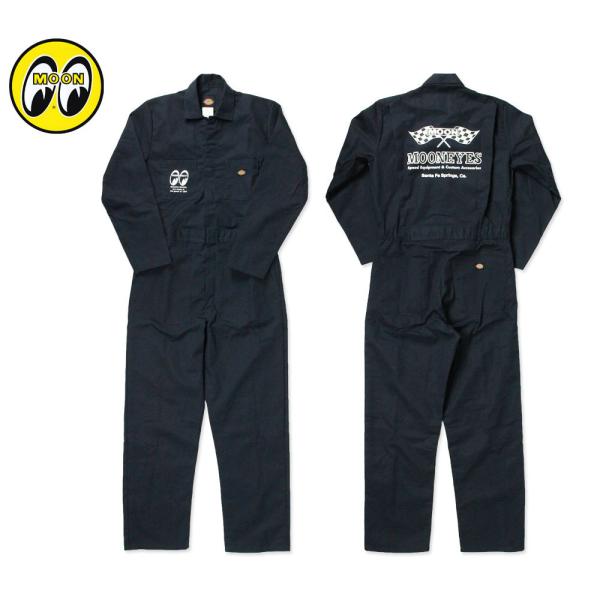 ムーンアイズ つなぎ メンズ Dickies おしゃれ かっこいい 長袖 アメカジ MOONEYES...