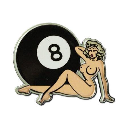 ピンバッジ ピンバッチ ピンズ セクシー ピンナップガール 8ボール おしゃれ アメリカン かっこい...
