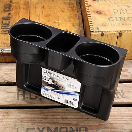 カップホルダー ドリンクホルダー 差し込みタイプ ブラック [車/カーアクセサリー/便利/アメリカ]