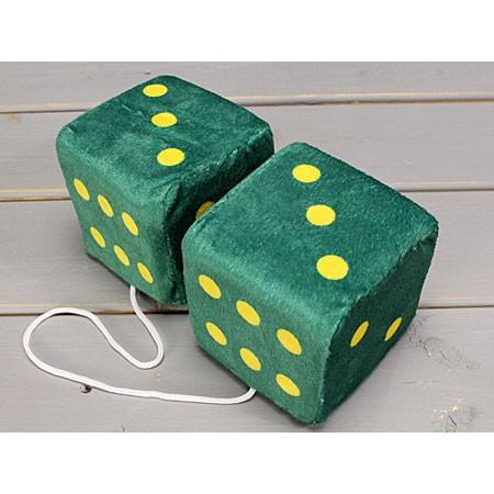 ハンギングファジーダイス（サイコロ） ダークグリーン