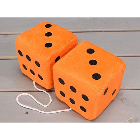 ハンギングファジーダイス（サイコロ） オレンジ
