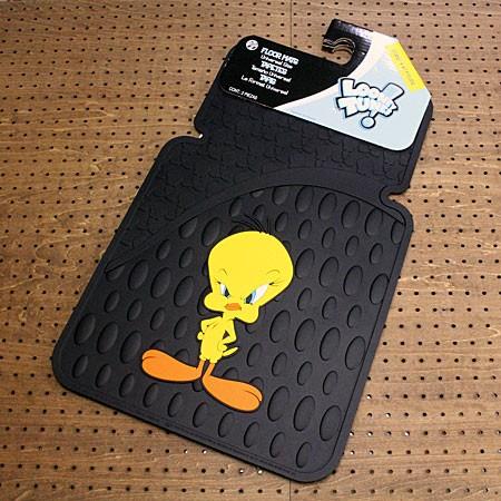 トゥイーティー カーマット（車用ラバーマット） ルーニー・テューンズ フロント用2枚組