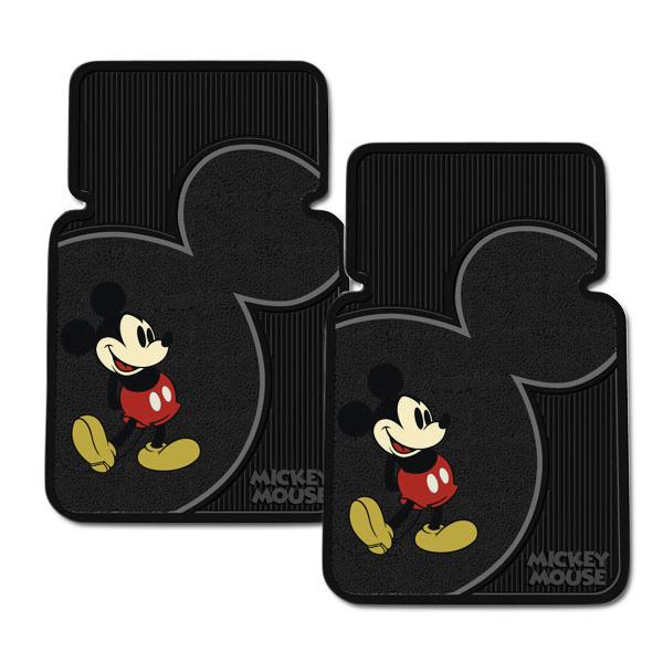 ミッキーマウス フロアーマット カーマット 車 汎用 ラバーマット 普通車 軽自動車 おしゃれ フロ...