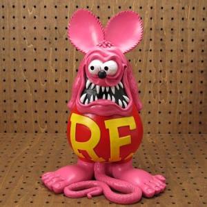 ラットフィンク（RAT FINK） フィギュア オールドビッグスタチュー ピンク＿FG-RAF407PK-MON