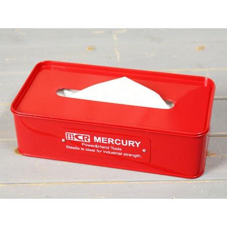 マーキュリー ティッシュケース おしゃれ 車 MERCURY アメリカ アメリカン雑貨 レッド