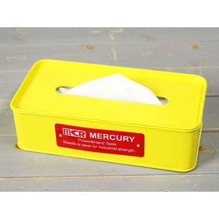 マーキュリー ティッシュケース おしゃれ 車 MERCURY アメリカ アメリカン雑貨 イエロー