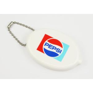 ペプシ ラバーコインケース コインケース キーリング付 小銭入れ おしゃれ アメリカ アメリカン雑貨 PEPSI WHITE-1｜planfirst