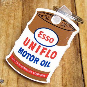 エッソ（ESSO）MOTOR OILラバーキーホルダー キーホルダー おしゃれ アメリカン メンズ ...