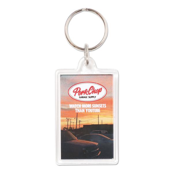 ポークチョップ キーホルダー おしゃれ メンズ レディース キーリング 車 バイク アメリカ アメリ...