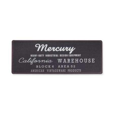 マーキュリー 玄関マット 屋外 屋内 おしゃれ かっこいい フロアーマット インテリア アメリカン ...