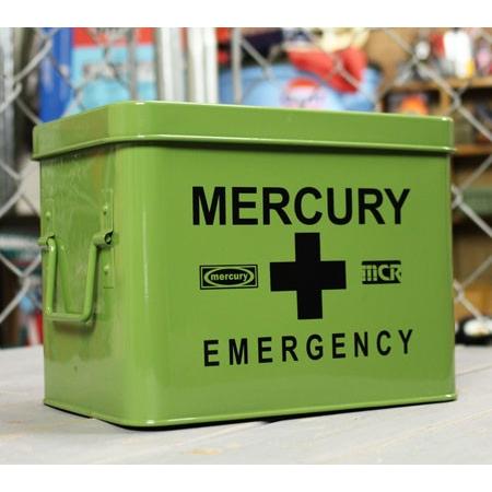 マーキュリー エマージェンシーボックス 救急箱 おしゃれ アンティーク レトロ スチール製 小物入れ...