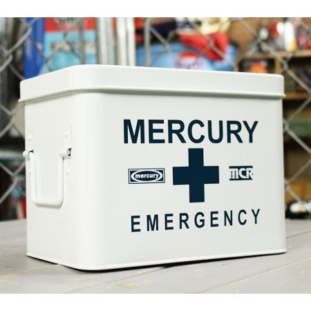 マーキュリー エマージェンシーボックス 救急箱 おしゃれ アンティーク レトロ スチール製 小物入れ...