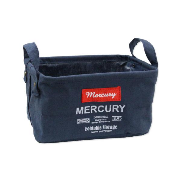 マーキュリー バスケット キャンバス 小物入れ 収納 CDケース おしゃれ アメリカン MERCUR...