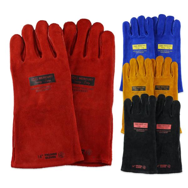 マーキュリー ワークグローブ 牛革 スウェード 作業 焚火 アウトドア キャンプ ガーデニング DI...