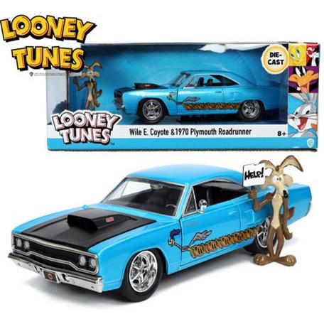 ロードランナー ミニカー アメ車 1/24 ルーニーテューンズ プリムス コヨーテ フィギュア LO...