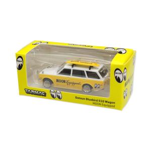 ムーンアイズ ミニカー ダットサン ホットロッド アメリカン雑貨 MOONEYES 1/64 TARMAC WORKS MOON Equipped DATSUN 510｜planfirst