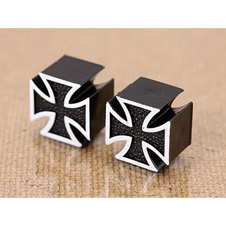 エアバルブキャップ アイアンクロス 2個セット