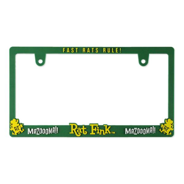 ラットフィンク ナンバーフレーム ナンバープレート フレーム ライセンスフレーム グリーン Rat ...