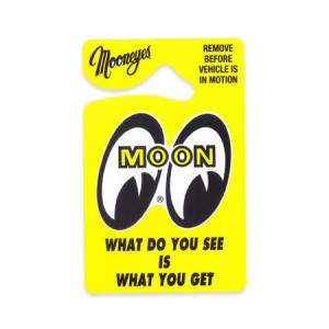 ムーンアイズ パーキングパーミットタグ カー用品 ルームミラー 飾り パロディ MOONEYES MOON EYESHAPE