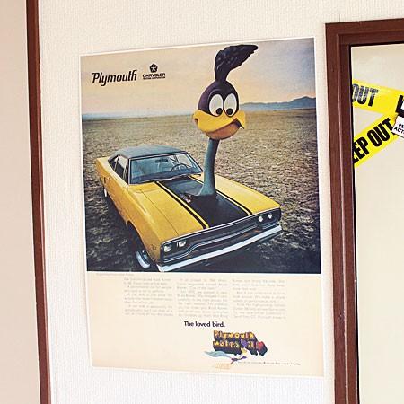 ロードランナー ポスター プリムスロードランナー ルーニー・テューンズ アメリカン キャラクター 車...