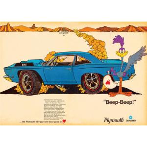 ロードランナー アメ車 ポスター アメリカン おしゃれ かっこいい ヴィンテージ インテリア ホット...