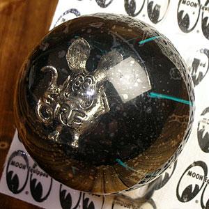 ラットフィンク（RAT FINK） シフトノブ ブラック＆グリーン