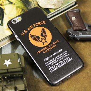 ミリタリーiPhone6/6Sケース（カバー） U.S.エアフォース（アメリカ空軍） ブラック メール便OK＿SA-AF11I-MLP