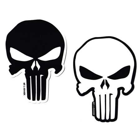 100円ステッカー パニッシャースカル ミリタリー アメリカン おしゃれ かっこいい 車 バイク ス...