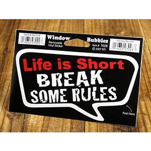 ステッカー 車 アメリカン おしゃれ バイク かっこいい 吹き出し 人生はあっという間だ ルールなんかちょっとくらい破っちゃえ メール便ok Sc Ddtt7028 Mon Sc 1563 U S Junkyard 通販 Yahoo ショッピング