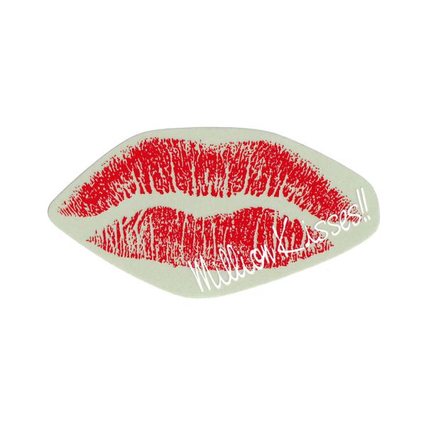 ステッカー キスマーク アメリカン 面白い バイク 車 ヘルメット おしゃれ かっこいい かわいい ...