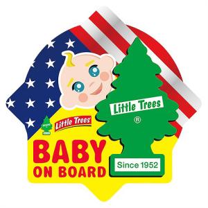 リトルツリー ステッカー 赤ちゃん 乗ってます 車 アメリカン おしゃれ Baby on Board Little Tree BBST002