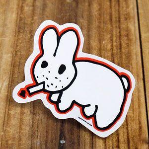 ステッカー 車 アメリカン おしゃれ バイク かっこいい うさぎ 動物 コジック Kozik Smoking Bunny メール便ok Sc 774 Gen Sc As1 029 U S Junkyard 通販 Yahoo ショッピング