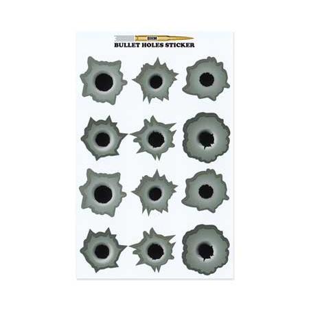 バレットホール 弾痕 ステッカー 弾丸 ミリタリー アメリカン 面白い いたずら ジョーク スマホ ...