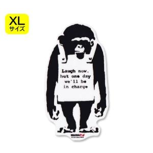 ステッカー 車 かっこいい ブランド おしゃれ スマホ バンクシー Do Nothing Monkey Sign 007 Xl クリア Bnk 007 Xl ワッペン 雑貨通販ワッペンストア 通販 Yahoo ショッピング