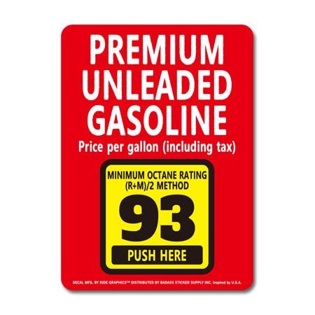 ステッカー アメリカン おしゃれ かっこいい ガソリン ハイオク プレミアム ガソリンスタンド 給油...