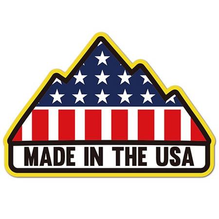 ステッカー アメリカン 車 バイク アウトドア スーツケース おしゃれ かっこいい MADE IN ...