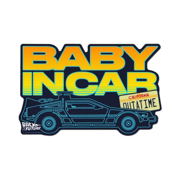 バックトゥザフューチャー Back to the Future 赤ちゃんが乗ってます ステッカー ア...
